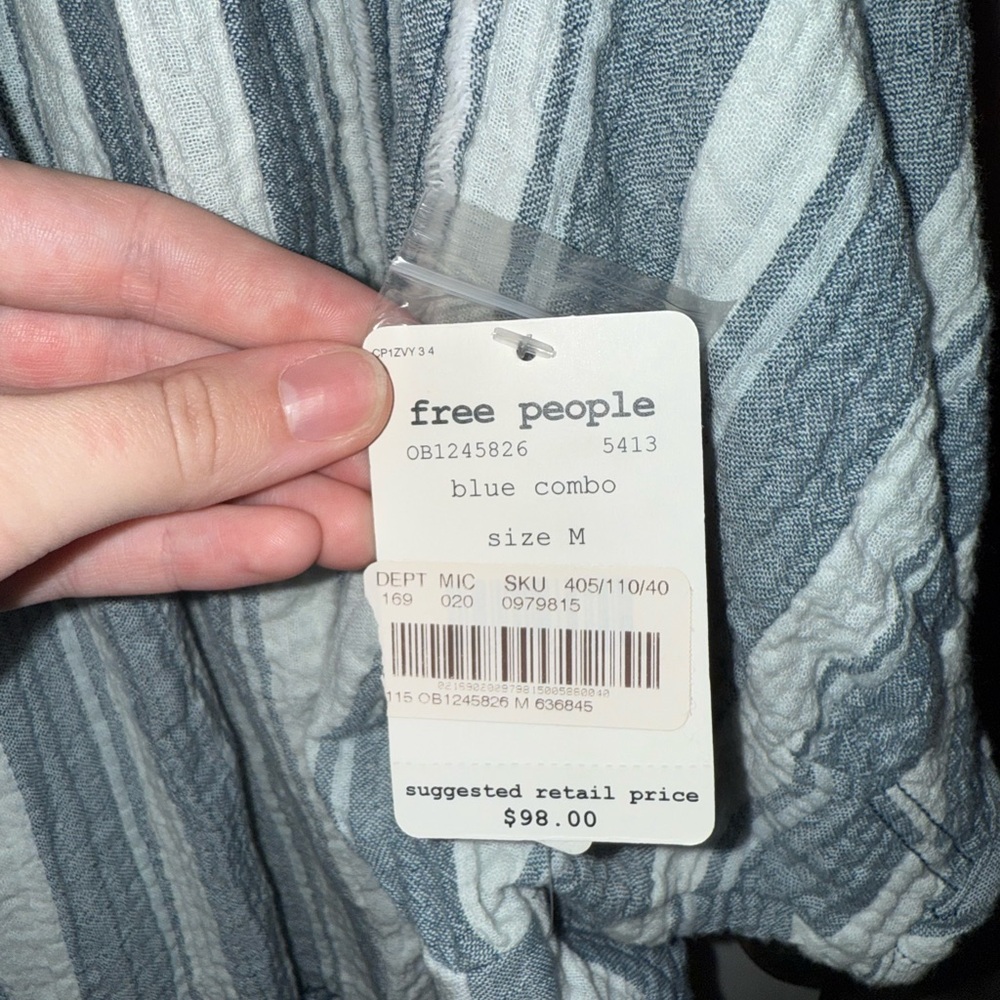 Striped Button-Up Blouse - Picture 2 of 2